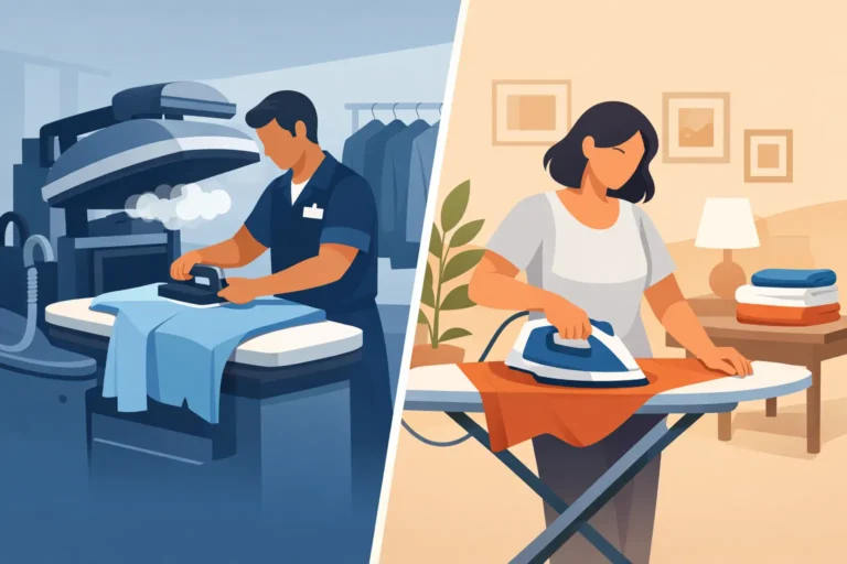 Professional Pressing Versus Home Ironing